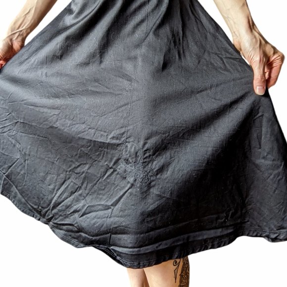 Folter Black Widow Spider Spiderweb Dress Halloween Retro Goth RARE - Picture 9 of 15